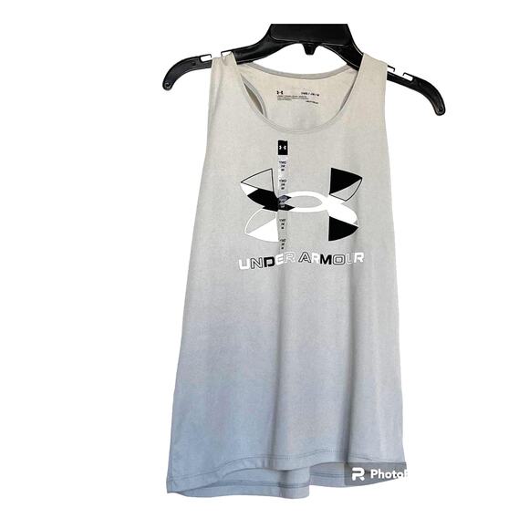 Under Armour Tank Top Big Logo Girls Youth Medium *NWT - Picture 1 of 5
